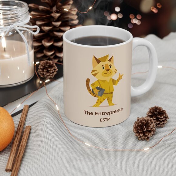 MBTI ESTP Cat Mugs - Picture 1 of 6
